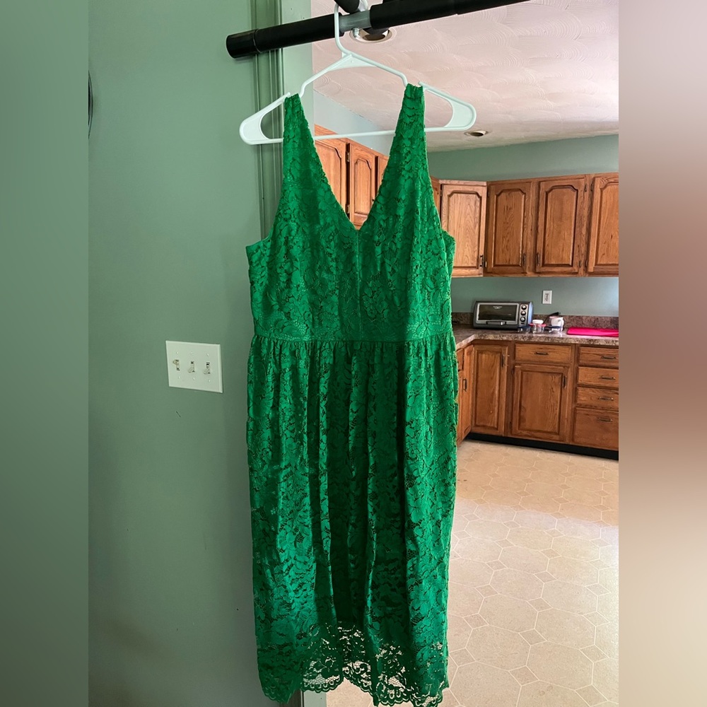 Simply Vera Vera Wang Green Lace Maxi Sundress